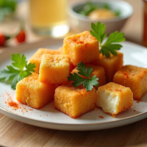 Bouchées de fondue au fromage fondant