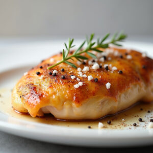 Poitrine de poulet cuite sel et poivre