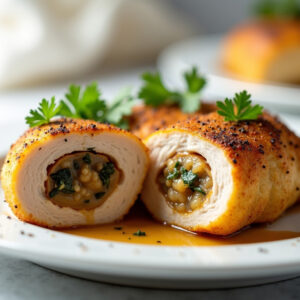 Poitrines de poulet farcies