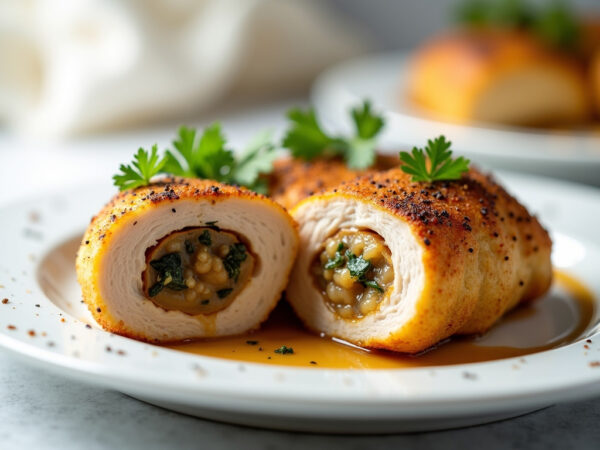 Poitrines de poulet farcies